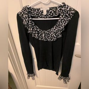 White House Black Market Ruffled Top